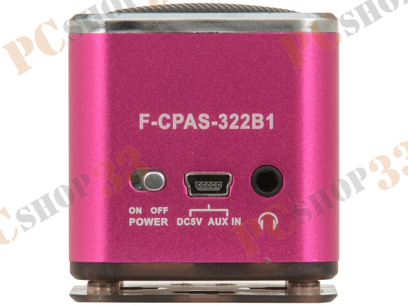 Акустическая система Flextron F-CPAS-322B1-PK, 3Вт, с MP3 плеером, с FM-радио, портативная, розовый