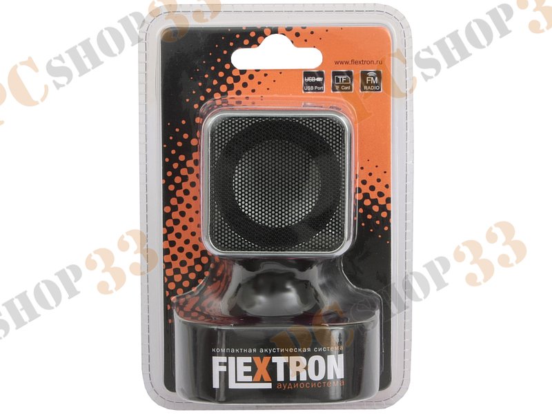 Акустическая система Flextron F-CPAS-320B1-PK, 3Вт, с MP3 плеером, с FM-радио, портативная, розовый