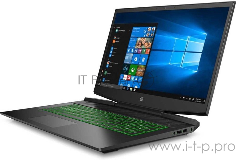 Ноутбук 17.3 FHD HP Pavilion Gaming 17-cd1050ur black (Core i5 10300H/8Gb/512Gb SSD/1650 4Gb/W10) (22T74EA)