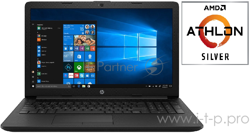 Ноутбук 17.3 HD+ HP 17-ca2031ur black (AMD Athlon 3050U/4Gb/1Tb/noDVD/VGA int/W10) (22T82EA)
