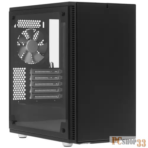Корпус Fractal Design Define Mini C TG черный без БП mATX 5x120mm 4x140mm 2xUSB3.0 audio bott PSU