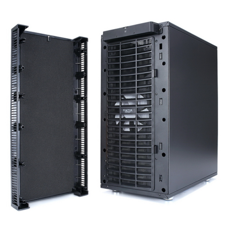 Корпус Fractal Design Define C TG черный без БП ATX 5x120mm 4x140mm 2xUSB3.0 audio bott PSU