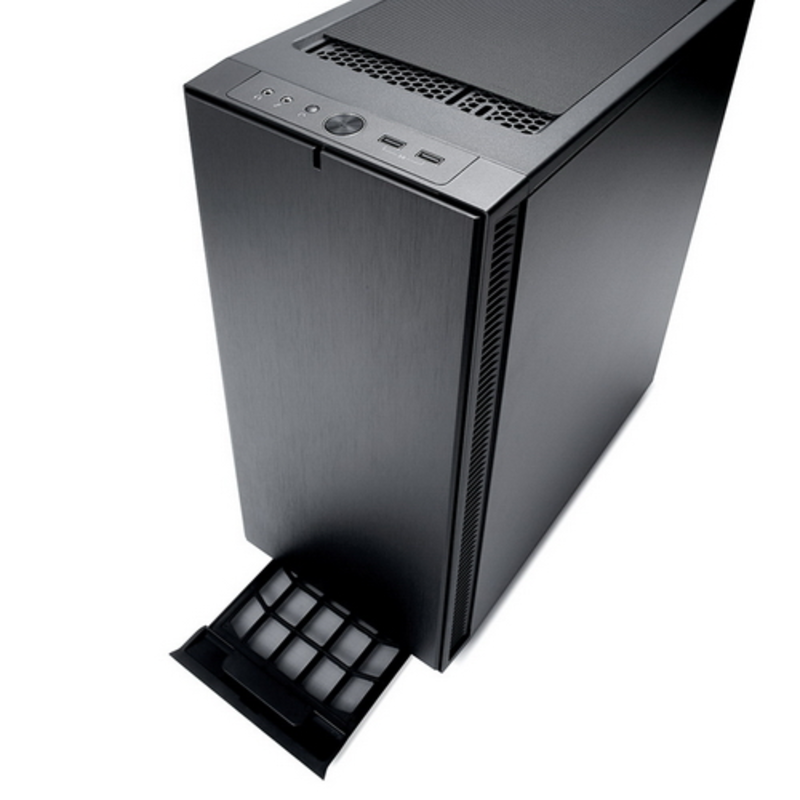 Корпус Fractal Design Define C TG черный без БП ATX 5x120mm 4x140mm 2xUSB3.0 audio bott PSU