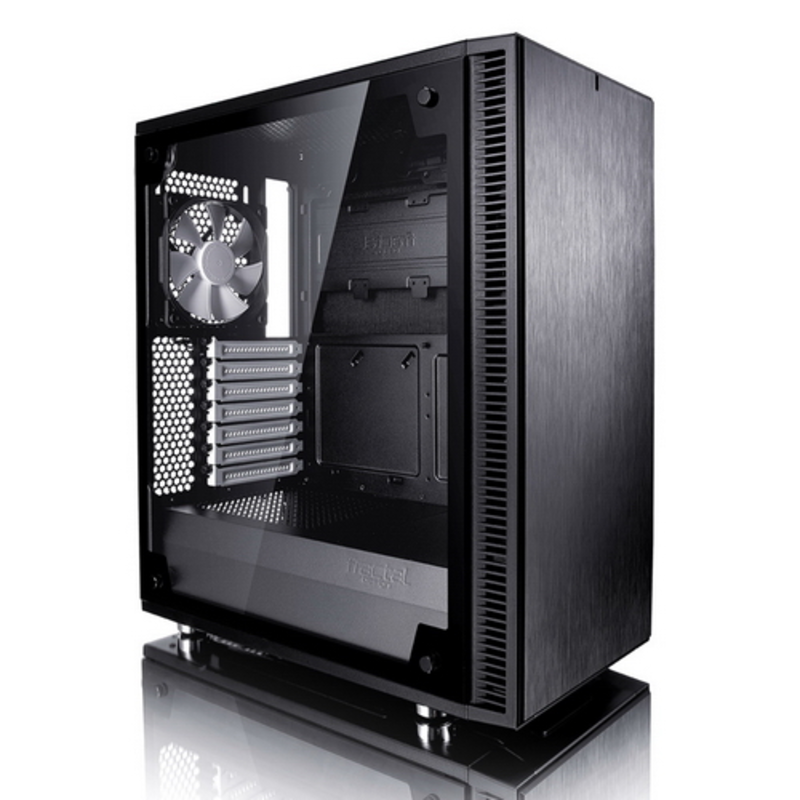 Корпус Fractal Design Define C TG черный без БП ATX 5x120mm 4x140mm 2xUSB3.0 audio bott PSU