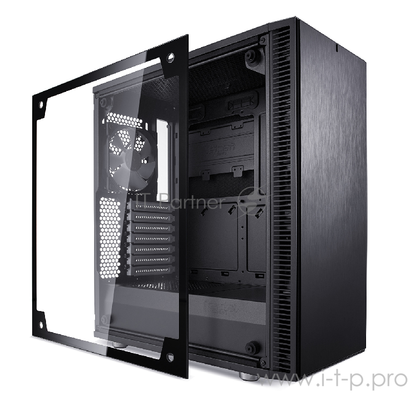 Корпус Fractal Design Define C TG черный без БП ATX 5x120mm 4x140mm 2xUSB3.0 audio bott PSU