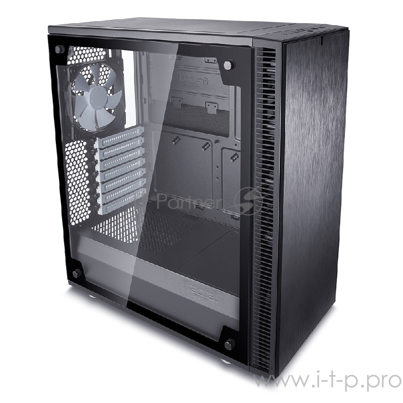 Корпус Fractal Design Define C TG черный без БП ATX 5x120mm 4x140mm 2xUSB3.0 audio bott PSU