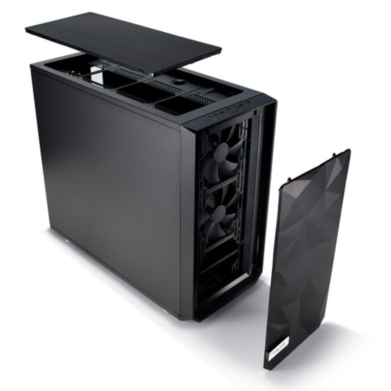 Корпус Fractal Design Meshify S2 Solid черный без БП E-ATX 5x120mm 4x140mm 2xUSB3.0 audio bott PSU