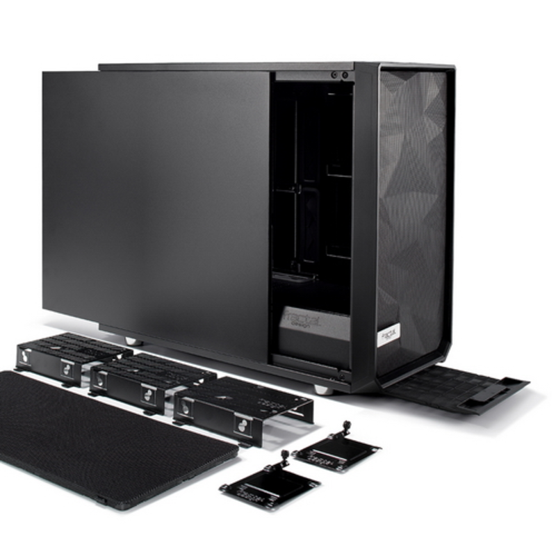 Корпус Fractal Design Meshify S2 Solid черный без БП E-ATX 5x120mm 4x140mm 2xUSB3.0 audio bott PSU