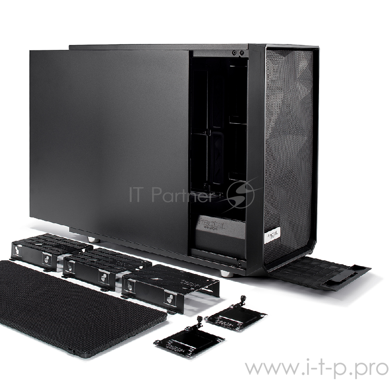 Корпус Fractal Design Meshify S2 Solid черный без БП E-ATX 5x120mm 4x140mm 2xUSB3.0 audio bott PSU