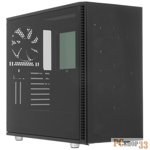 Корпус Fractal Design DEFINE S2 VISION BLACKOUT / E-ATX, mid tower, dark tint tempered glass side panels / 4x140mm fans inc. / FD-CA-DEF-S2V-BKO-TGD
