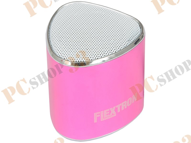 Акустическая система Flextron F-CPAS-327B1-PK, 3Вт, с MP3 плеером, с FM-радио, портативная, розовый