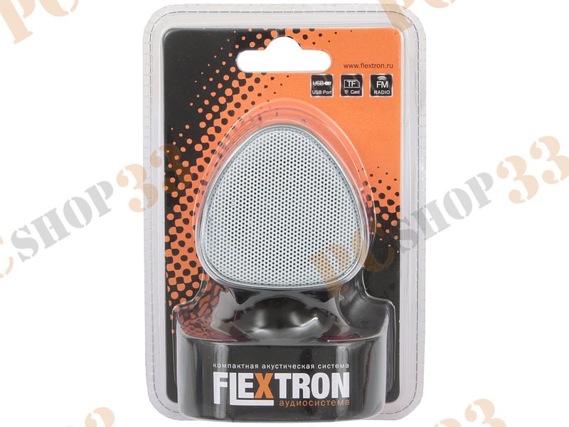 Акустическая система Flextron F-CPAS-327B1-PK, 3Вт, с MP3 плеером, с FM-радио, портативная, розовый