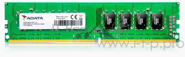 Модуль памяти ADATA DIMM DDR4 8GB 2400 AD4U240038G17-S Non-ECC, CL17, 1.2V, RTL