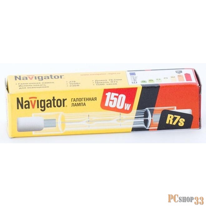 Navigator Галогенные лампы Navigator 94218 Лампа галогенная линейная КГ J78mm 150W R7s 230V 2000h