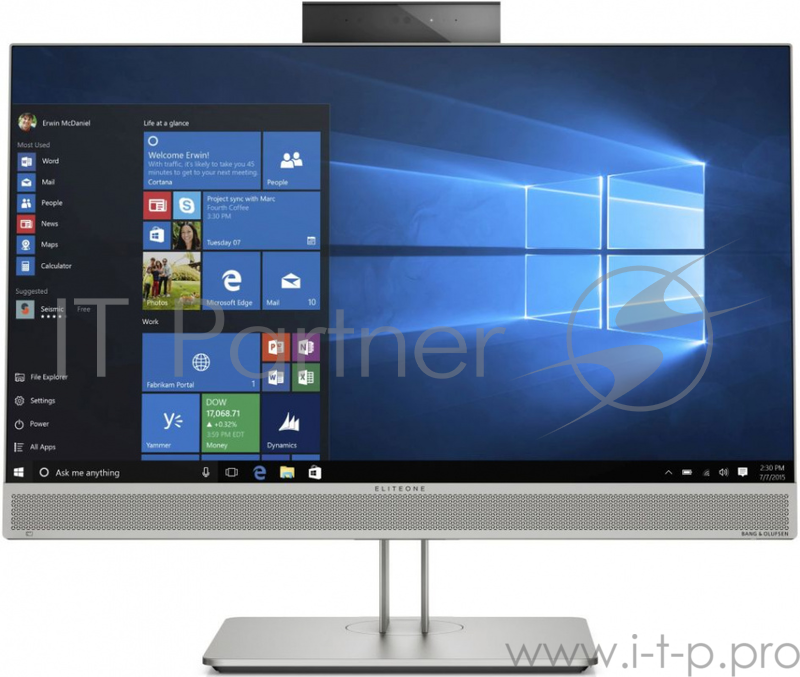 Моноблок HP EliteOne 800 G5 All-in-One 23,8NT(1920x1080),Core i7-9700,8GB,512GB M.2,DVD,kbd&mouse,HAS Stand,Intel 9560 AC 2x2 BT,2MP,Win10Pro(64-bit),3-3-3 Wty(repl.4KX14EA)