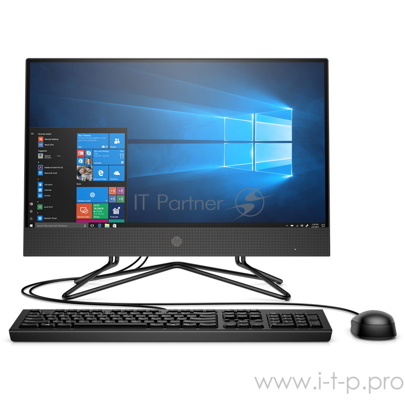 Моноблок HP 200 G4 All-in-One NT 21,5(1920 x 1080) Core i5-10210U,8GB,256GB M.2,DVD-WR,usb kbd&mouse,Realtek RTL8821CE AC 1x1 BT,RTF Card,Iron Gray,5MP WebCam,Win10Pro(64-bit),1-1-1 Wty