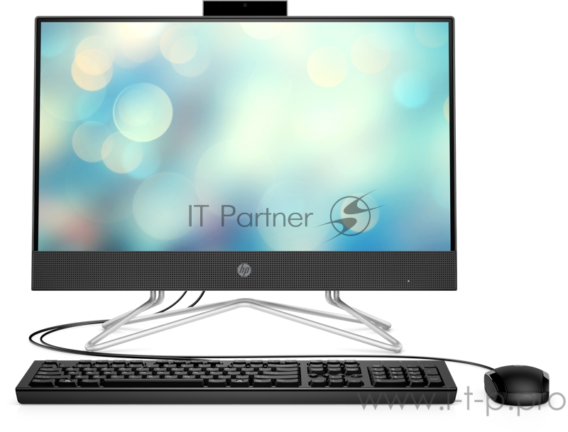 Моноблок HP 22-df0041ur NT 21.5 FHD(1920x1080) AMD Athlon 3050U, 4GB DDR4 2400 (1x4GB), SSD 256Gb, AMD Integrated Graphics, noDVD, kbd&mouse wired, HD Webcam, JetBlack, FreeDos, 1Y Wty