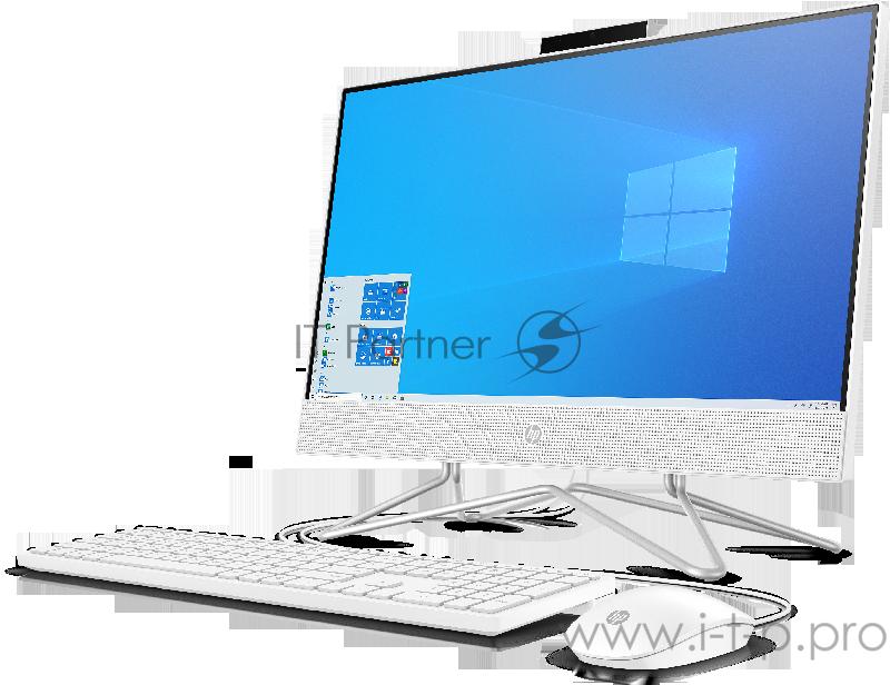 Моноблок HP 22-df0006ur NT 21.5 FHD(1920x1080) Core i5-1035G1, 4GB DDR4 3200 (1x4GB), HDD 1Tb + SSD 128Gb, nVidia Gef MX330 2GB, noDVD, kbd&mouse wired, HD Webcam, Snow White, Win10, 1Y Wty