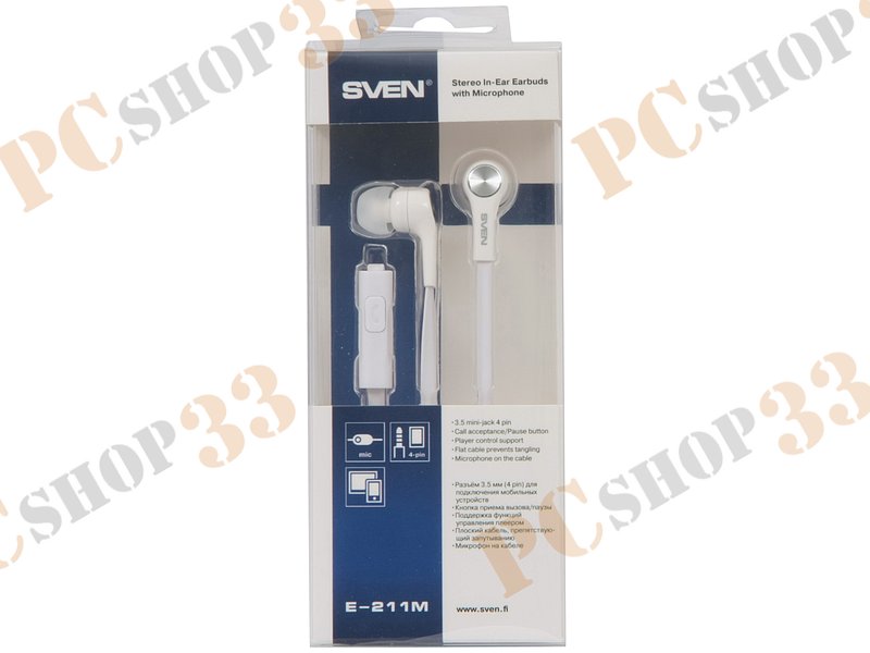 Гарнитура Sven E-211M, белый