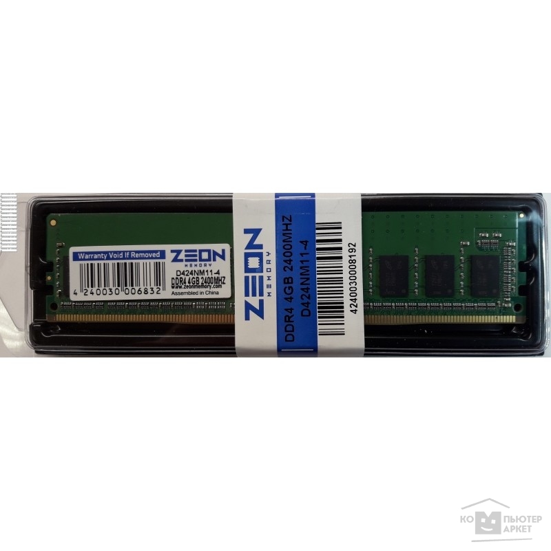 Модуль памяти ZEON DDR4 DIMM 4GB D421NM11-4 {PC4-17000, 2133MHz}