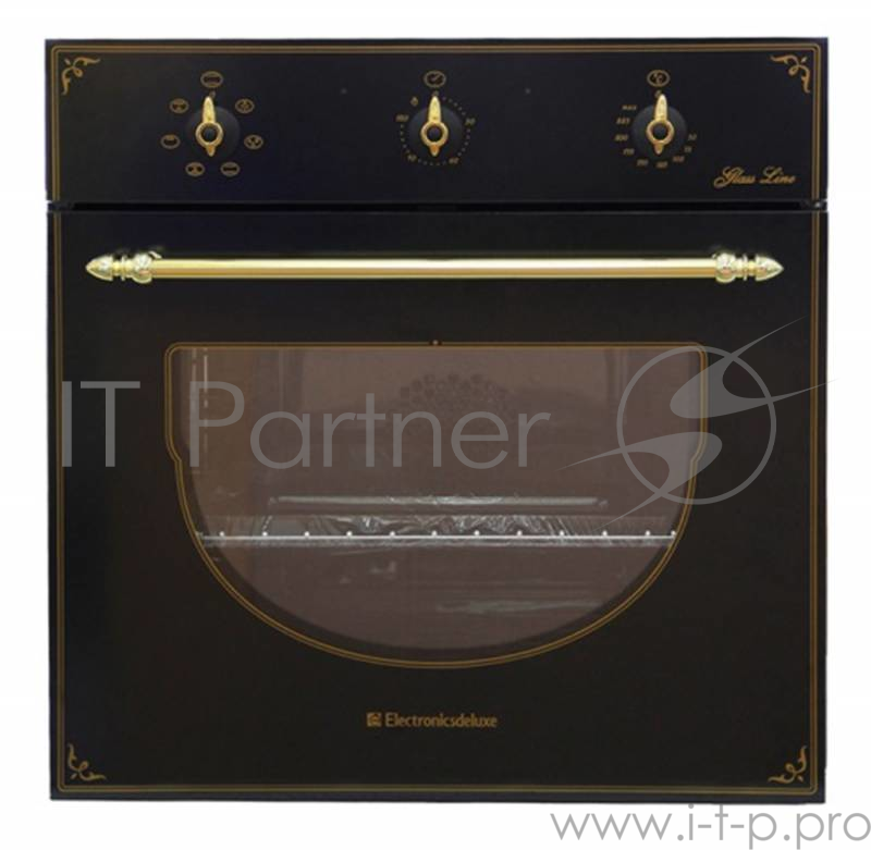 Духовой шкаф Электрический Electronicsdeluxe 6006.03 эшв - 008 черный матовый