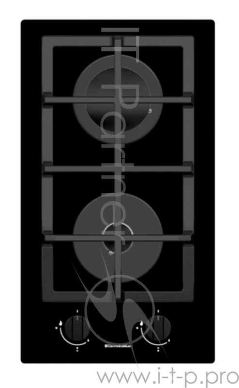 Газовая варочная поверхность Electronicsdeluxe GG2 400215F - 000 стекло черное
