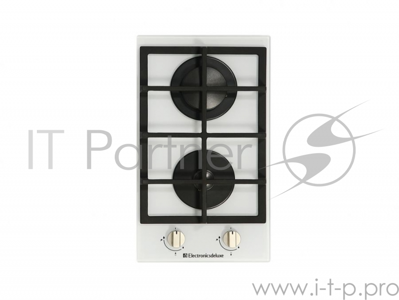 Газовая варочная поверхность Electronicsdeluxe GG2 400215F - 002 стекло белое