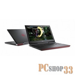 Ноутбук Dell Inspiron 7567 7567-9323 (Core i7 7700HQ-2.80ГГц, 16ГБ, 128ГБ+1ТБ, GFGTX1050Ti, LAN, WiFi, BT, WebCam, 15.6 1920x1080, W10 H), черный
