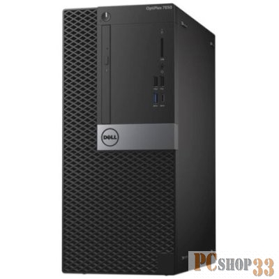 Компьютер Dell OptiPlex 7050 MT 7050-4846 (Core i7 7700-3.60ГГц, 16ГБ, 1ТБ, R7 450, DVDRW, LAN, W10 Pro) + клавиатура + мышь