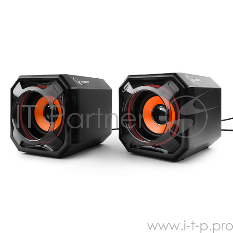 Колонки Акустич. система 2.0 Gembird SPK-405, пассив. излучатели, черный, 5 Вт, рег. громкости USB-питание