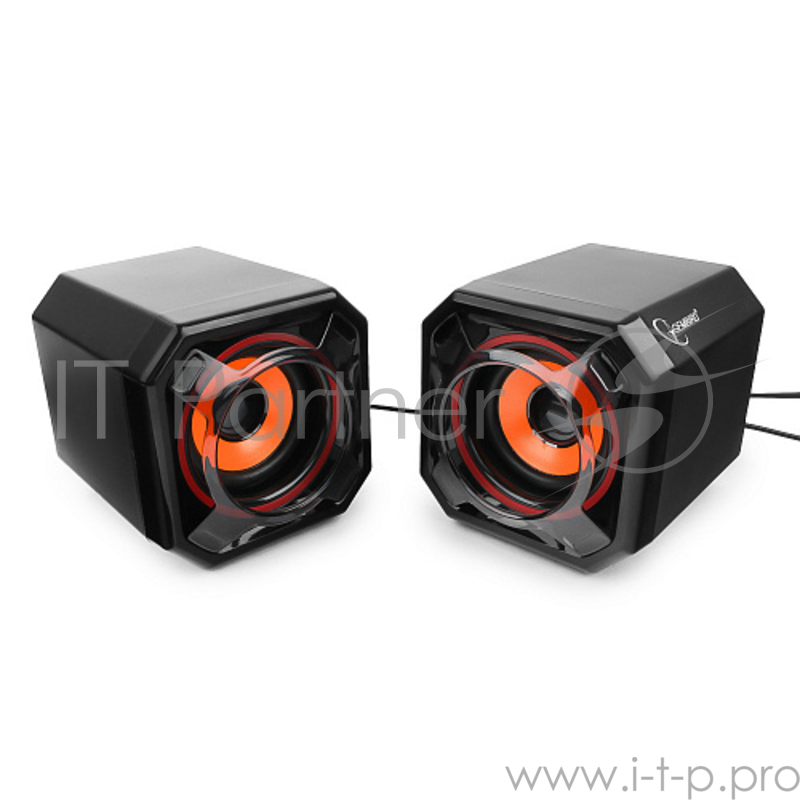 Колонки Акустич. система 2.0 Gembird SPK-405, пассив. излучатели, черный, 5 Вт, рег. громкости USB-питание