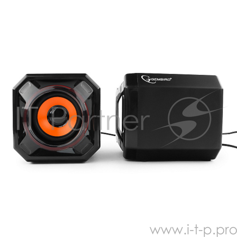 Колонки Акустич. система 2.0 Gembird SPK-405, пассив. излучатели, черный, 5 Вт, рег. громкости USB-питание
