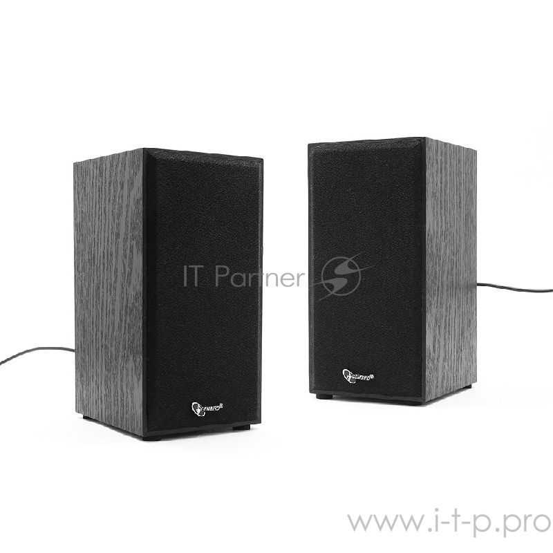 Колонки Акустич. система 2.0 Gembird SPK-203 {МДФ, черный ,2х3 Вт,USB-питание}