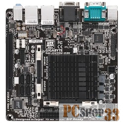 Материнская плата Gigabyte GA-J3455N-D3H RTL {Celeron J3455, 2*DDR3, SATA 6Gb/s, ALC887 8ch, 2*GLAN, USB3.1, D-SUB + HDMI, Mini-ITX}