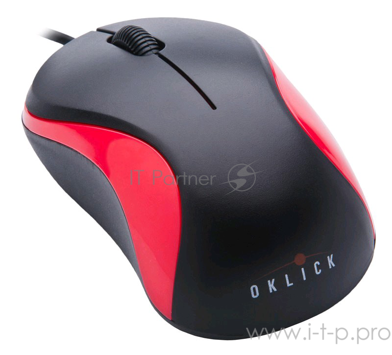 Мышь Oklick 115S for Notebooks Black/Red Optical 1000DPI USB