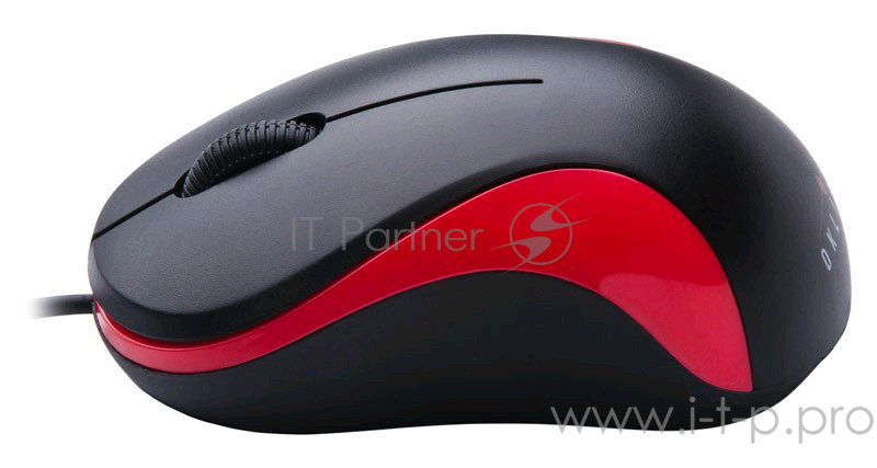 Мышь Oklick 115S for Notebooks Black/Red Optical 1000DPI USB