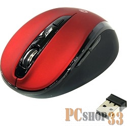 Мышь беспроводная беззвучная Smartbuy 612AG красная, Blue LED SBM-612AG-RK