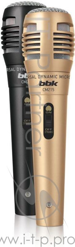 Микрофон BBK CM215 черный/шампань