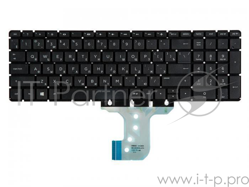 Клавиатура для HP Pavilion 15-ac, 15-af, 250 G4, 255 G4 Black, No Frame