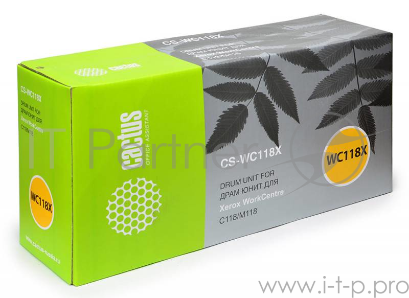 Расходные материалы Cactus 013R00589 Картридж Cactus CS-WC118X черный для Xerox WC C118/M118 (60000стр.)