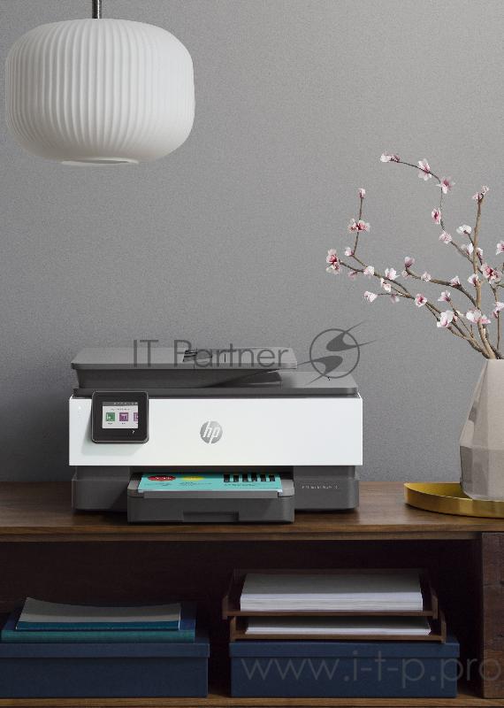 МФУ струйный HP OfficeJet 8023 (1KR64B), принтер/сканер/копир, A4 Duplex WiFi USB RJ-45 черный/белый