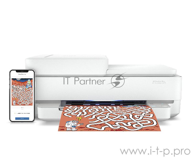 МФУ струйный HP DeskJet Ink Advantage 6475 (5SD78C) A4 Duplex WiFi USB белый