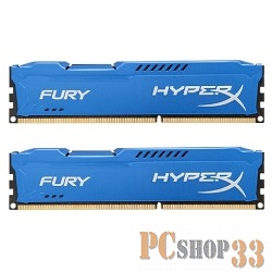 Модуль памяти 2x4ГБ DDR3 SDRAM Kingston HyperX FURY HX316C10FK2/8 (PC12800, 1600МГц, CL10)