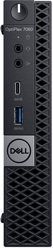 Компьютер Dell OptiPlex 7060 MFF 7060-7748 (Core i7 8700T-2.40ГГц, 8ГБ, 256ГБ SSD, UHDG, LAN, WiFi, BT, Linux) + клавиатура + мышь