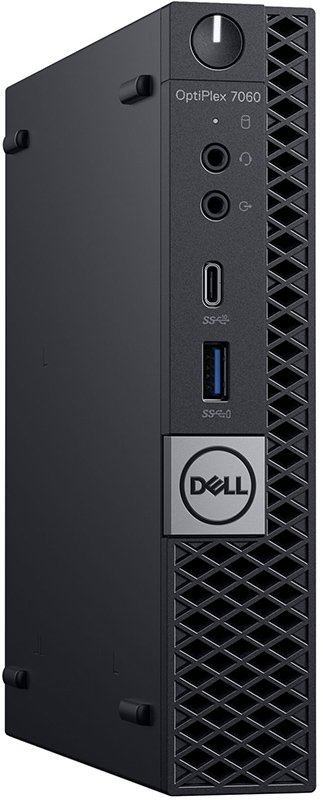 Компьютер Dell OptiPlex 7060 MFF 7060-7748 (Core i7 8700T-2.40ГГц, 8ГБ, 256ГБ SSD, UHDG, LAN, WiFi, BT, Linux) + клавиатура + мышь