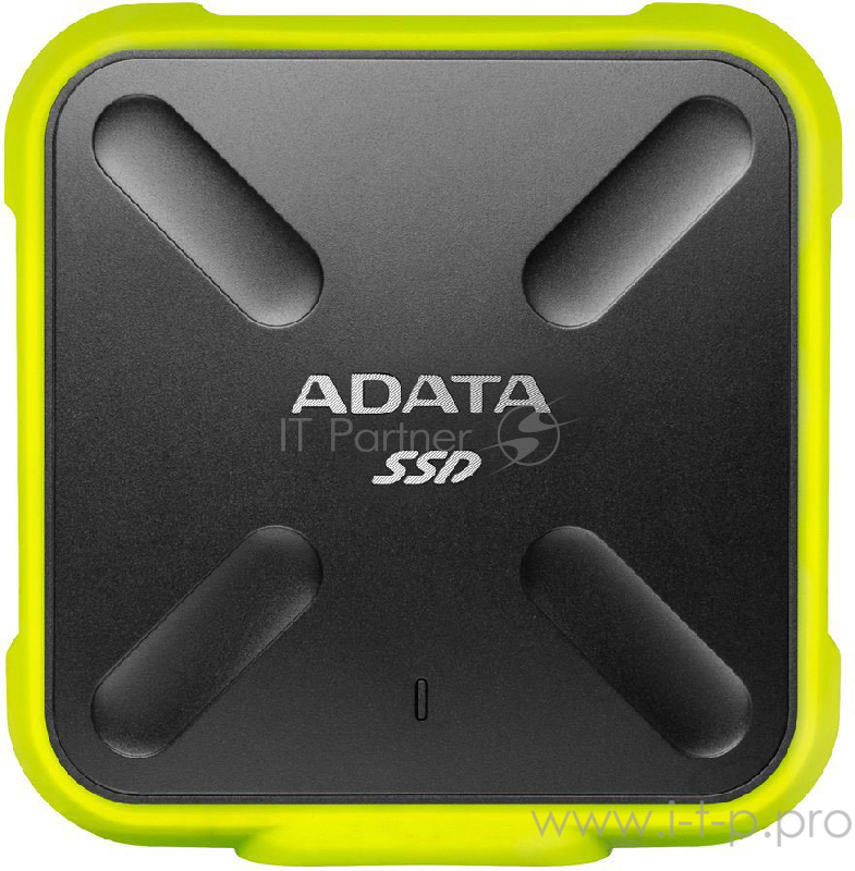Внешний твердотельный жесткий диск 3.3 256GB ADATA SD700 External SSD ASD700-256GU31-CYL USB 3.1 Gen 1, 440/440, IOPS 32/19K, MTBF 2M, 3D V-NAND TLC, 256MB, 200TBW, DWPD, IP68, Yellow, RTL