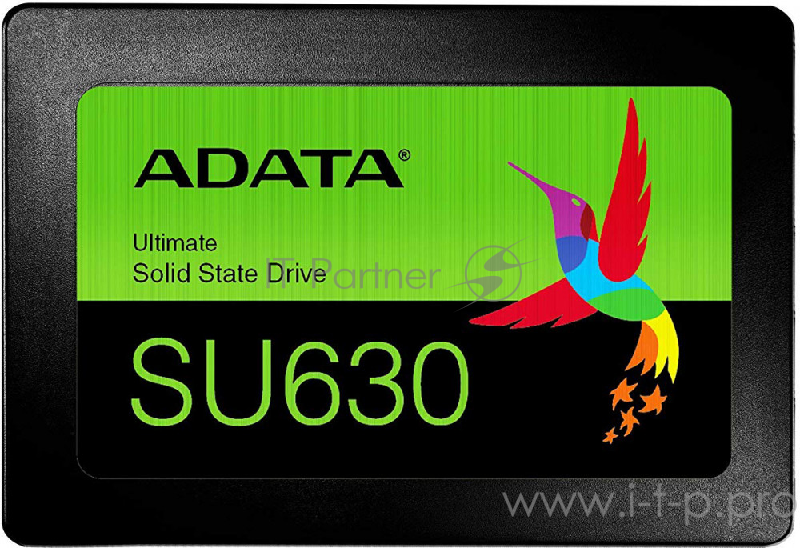 SSD накопитель 240GB ADATA SU630SS Client SSD ASU630SS-240GQ-R SATA 6Gb/s, 520/450, IOPS 30/65K, MTBF 1.5M, 3D QLC, 50TBW, RTL