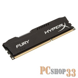 Модуль памяти Kingston DDR3 DIMM 8GB (PC3-12800) 1600MHz HX316C10FB/8 HyperX Fury Series CL10 Black