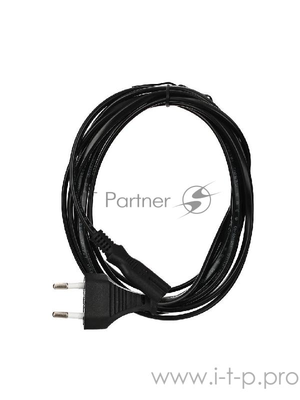 Кабель VCOM CE023_CU0.5-3M Кабель для аудио-видео техники IEC-320-C7--розетка 220V, 2-pin, 3 м ,медный