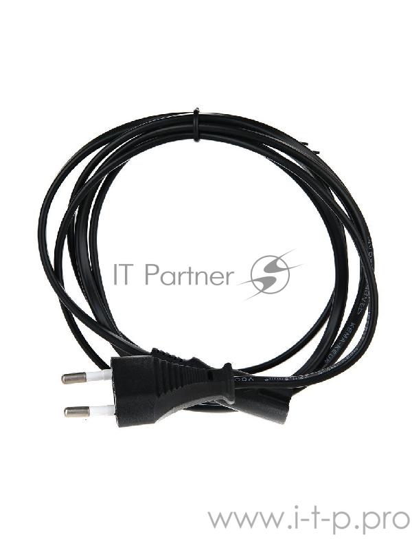 Кабель VCOM CE023_CU0.5-3M Кабель для аудио-видео техники IEC-320-C7--розетка 220V, 2-pin, 3 м ,медный